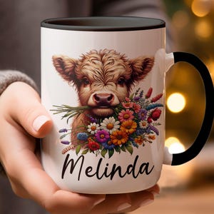 Highland Cow Mug, Cow gifts, Cow Coffee mug, Cute Cow mug, Highland cow cup, Cow gift for cow lovers, Cow gifts for farmers, Gifted cows