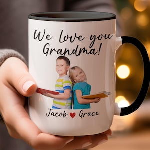 Personalized photo gift, Custom Baby face mug, Custom Grandchild Mug, father&#39;s day mug, photo mug, gift for grandfather, custom daddy mug