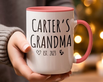 Custom Grandma Mug, Name Mug, Grandma Gifts, Gigi Mug, Nana Mug, Gift For Grandma, First Time Grandma Gift, Mothers Day Gift, New Grandma