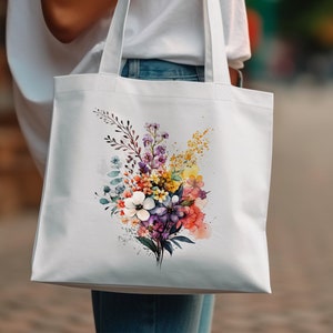 Flower Shirts, Aesthetic Wild Flower Shirt, Botanical Floral, Minimalist Shirts for Women, Nature Lover Shirt, Ladies