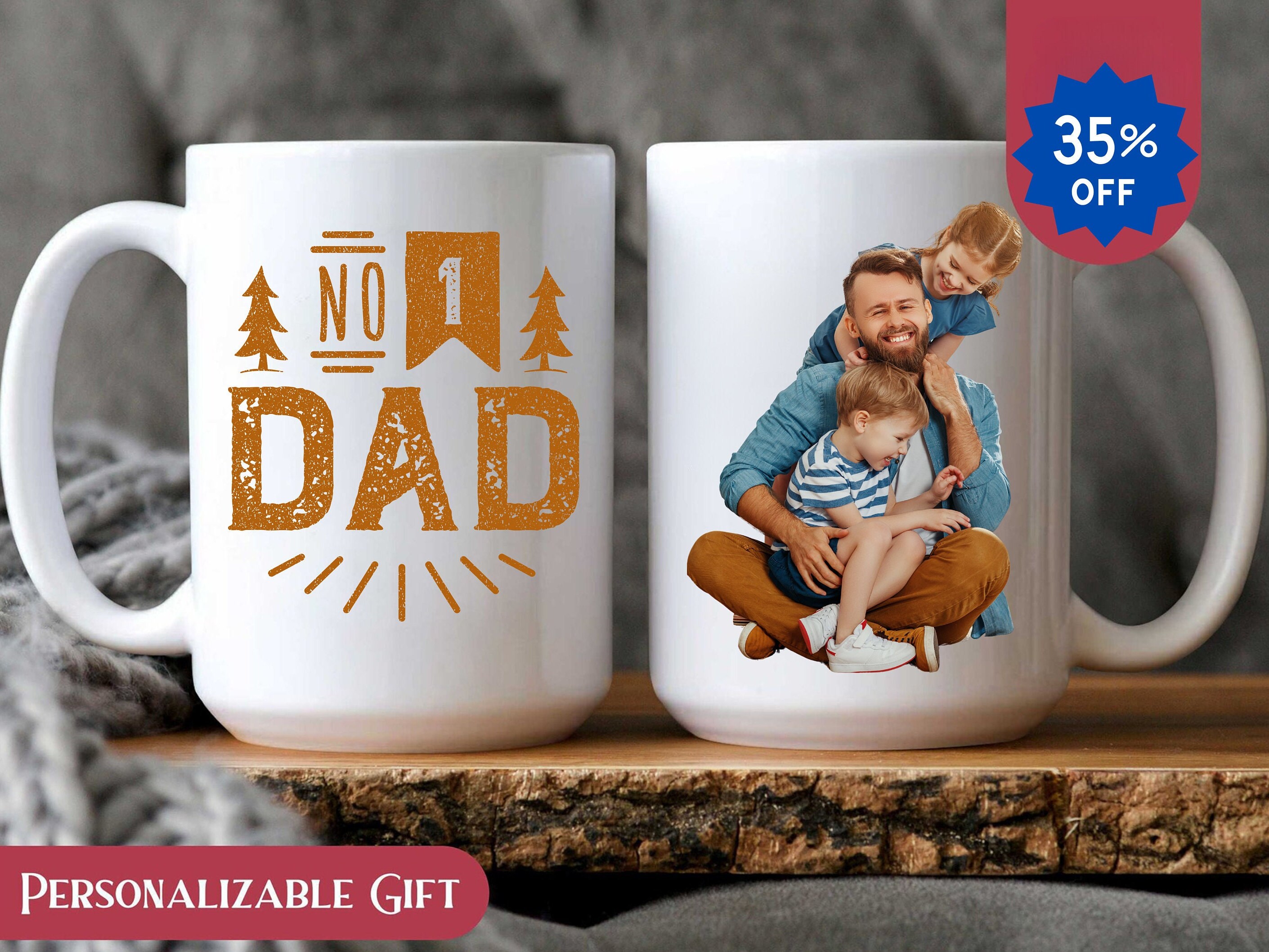 Best Dad Ever Mug, Personalized Photo Mug For Dad, Mug With Picture, Kids Photo Mug, Fathers Day Gift, gift for best dad, custom dad gift