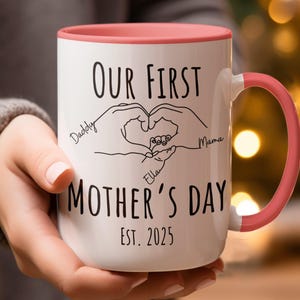 Our First Mother Day Mug, Personalized Name Mug For Mom, First Time Mom Gifts, First Mother Day Gifts From Baby, gift for new mom,