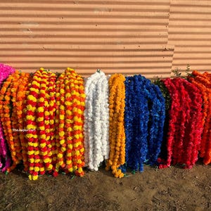 Artificial Flowers Strings Mehndi Decorations Vine Wedding Indian Event Decoration