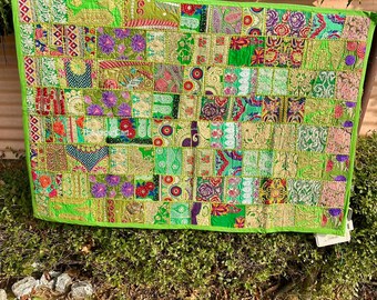nde brodere murale perlée lourde à la man pendason patchwork