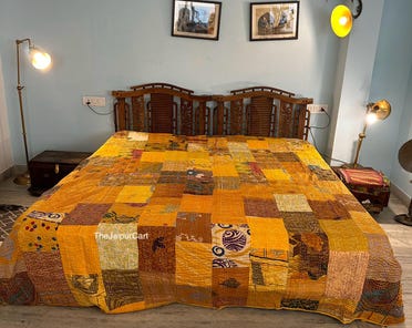 Linge de lit motif vintage (rétro) - CRÉATION