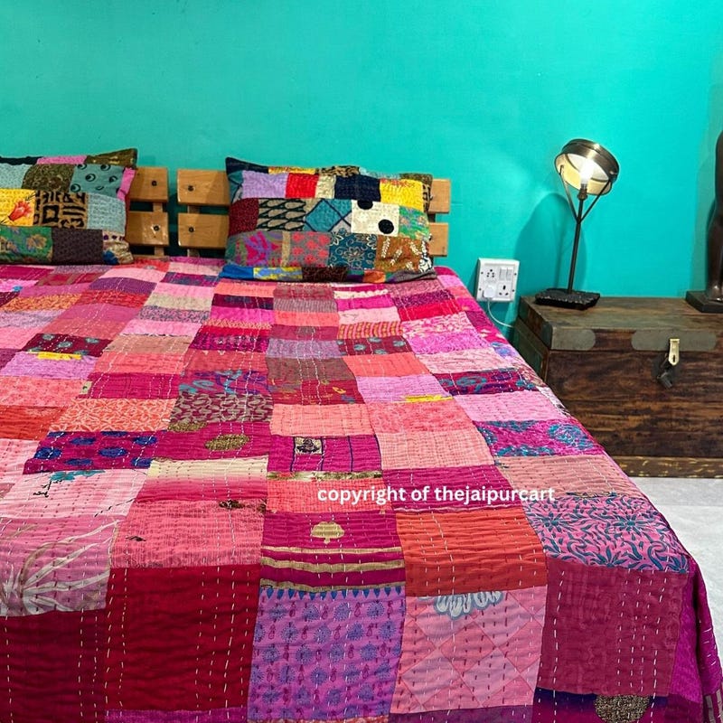 Quilted Bed Cover - Etsy