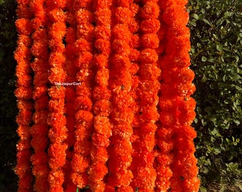 EIMMBD 40 Fiori Di Calendula Artificiali – Arancione, Giallo, Rosso – Per Decorazioni Dia De Los Muertos, Matrimoni