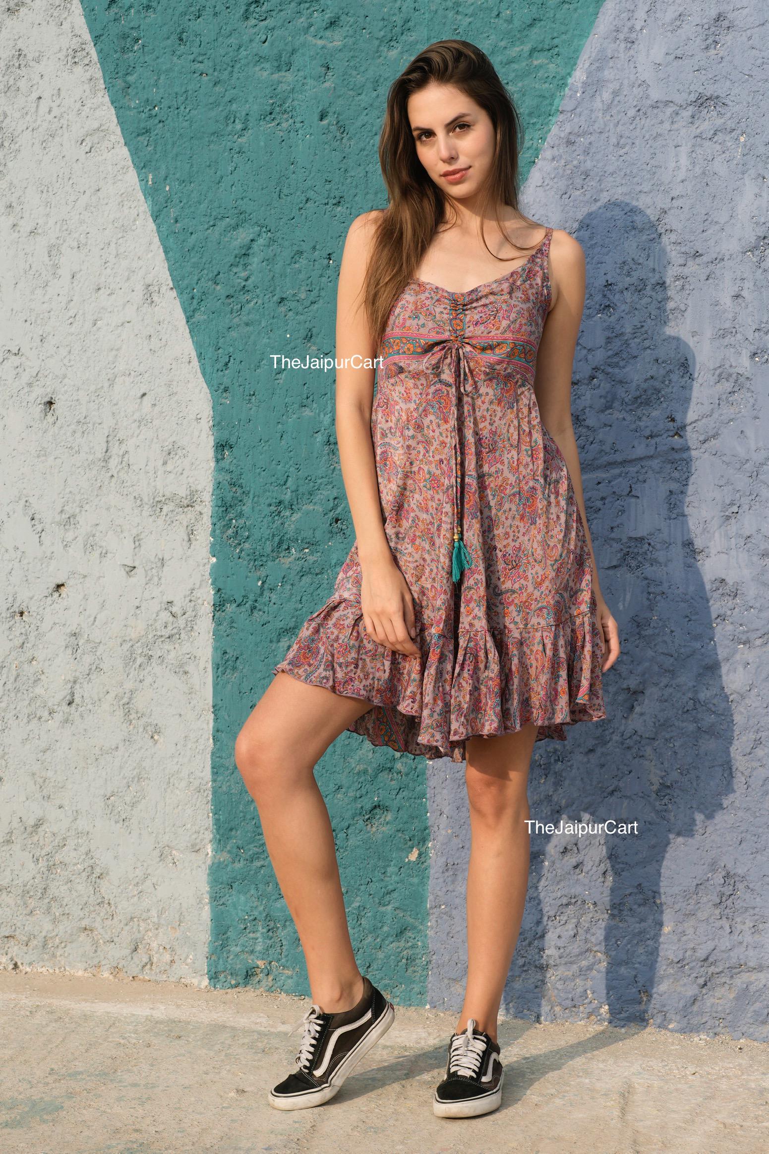 a line dress with neck scarf Neck Scarf Ballet Pink main image 1