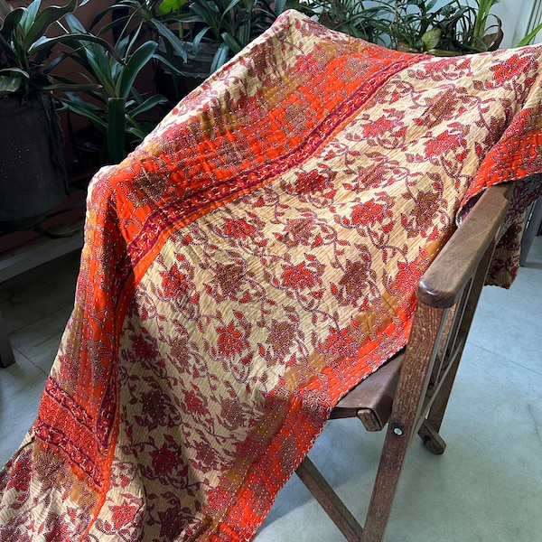 Wholesale Lot Of Indian Vintage Kantha Quilt Handmade Throw Reversible Blanket Bedspread Cotton Fabric Vintage quilt