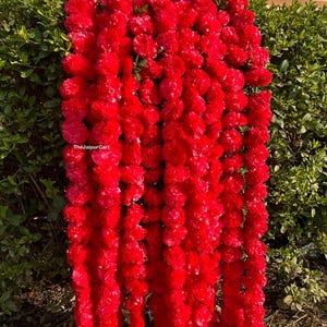 Beautiful marigold flower garlands Indian wedding decoration flower garland bulk garlands for wall decor marigold garlands