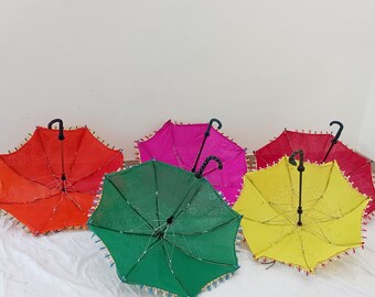 Indian Design Floral Design Decorative Umbrella Wedding Birthday Party Decoration Lot Of Umbrella