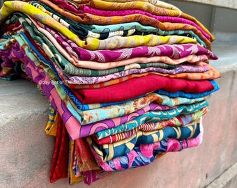Wholesale lots Vintage Sari Recycled Sari Silk Indian Sari Women Sari Vintage Sari Fabric Used Blend Sari Used Saree Sari silk fabric Fabric