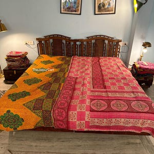 Hand Stitched Quilts handmade quilts for sale Indian Bedding Quilts Home Decor Bedspread