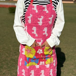 エプロン Kantha Quilt Apron エプロン Kantha Quilt Apron Assorted Kantha Fabric Apron