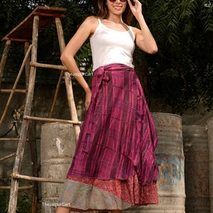 Wholesale lot Vintage handmade Silk Maxi Skirt Bohemian Skirt,Floral maxi skirt,Hippie Skirts,Boho Summer skirts,Wrap one size long skirt