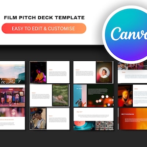 Film Pitch Deck Canva Template: Nostalgic, Youth, Cinematic - Customise & Edit Design