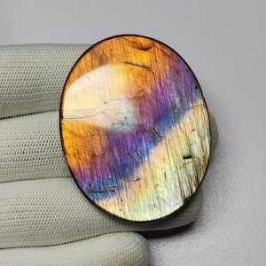 Pietra preziosa labradorite di alta qualità, cabochon di labradorite sfusa, labradorite arcobaleno di grandi dimensioni, labradorite davvero unica per la creazione di gioielli