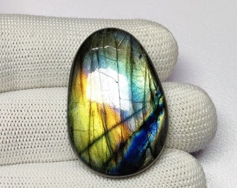 Cabujón de labradorita multicolor / Cabujón de labradorita suelta / Cabujón de labradorita pulido a mano / Piedra preciosa de labradorita para la fabricación de joyas