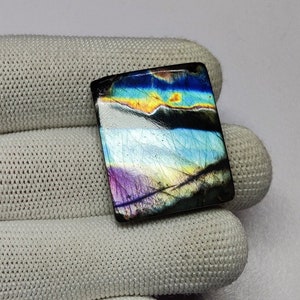 Designer Fire Labradorite Cabochon | Labradorite Loose Gemstone | Multi Labradorite Rectangle Cabochon | Rainbow Labradorite For Pendant