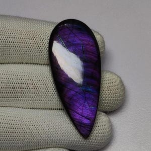 Beautiful Pink Labradorite Cabochon | Pink Fire Labradorite Stone Cabochon | AAA Labradorite Handmade Cabochon | 24×56mm Pear Labradorite