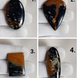 Picasso Jasper Cabochon | Natural Picasso Jasper Loose Gemstone | Smooth Picasso Jasper Mix Shape Cabochons | Handmade Gemstone For Jewelry