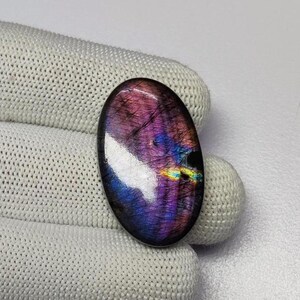 Einzigartige Feuer Labradorit Cabochon | rosa lila Labradorit Cabochon | Oval Form Labradorit Cabochon | Anhänger Labradorit