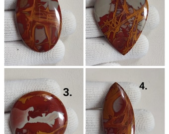 Cabujón de jaspe noreena / Cabujones sueltos de jaspe noreena / Cabujón de jaspe noreena natural / Piedra semipreciosa para joyería de plata