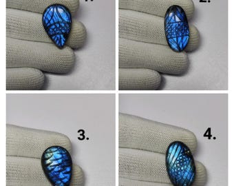 AAA Quality Blue Labradorite Carvings | Rare Labradorite Carving Cabochon | Loose Labradorite Carved Cabochon | Cabochon Gemstone Carvings