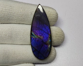 Purple Labradorite Gemstone Wholesale Price Stone | Natural Labradorite Purple Flash Cabochon | Flat Back Labradorite For Handmade Jewelry