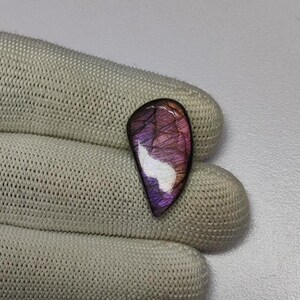 Lindo cabochão de labradorita de fogo | Labradorita rosa com formato especial | Labradorita para joias de prata | Labradorita grau AAA