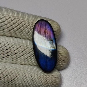Einzigartiges seltenes Feuer Labradorit Cabochon | Regenbogen Labradorit Edelstein Cabochon | AAA ++ Qualität Labradorit für Anhänger | Blauer Labradorit