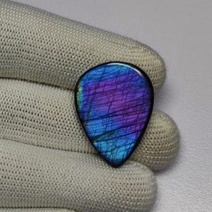 Cabochon di labradorite di prima qualità / Cabochon sciolto di labradorite viola / Labradorite di fuoco rara e unica / Cabochon di pietra di labradorite per collana