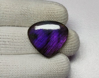 Gorgeous Labradorite Heart Shape Cabochon | Purple Labradorite Heart Stone | Labradorite Crystal | Loose Labradorite Cabochon For Pendant