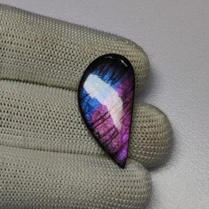 Liebenswerter Einzigartiger Labradorit Cabochon | rosa-lila Labradoritstein Cabochon | Top-Qualität Labradorit für Silber Schmuck | Labradorit rosa