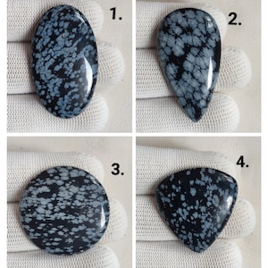Snow Flake Jasper Cabochon Gemstone | Natural Snow Flake Jasper Loose Gemstone | Snow Flake Obsidian Cabochon | Hand Polished Jasper Cabs