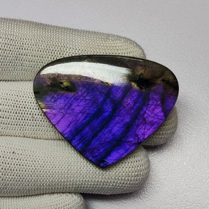 Ontwerper Labradoriet Cabochon | Paarse labradoriet flitsende cabochon | Hart Labradoriet Steen Cabochon | Natuurlijke Labradoriet Voor Macrame