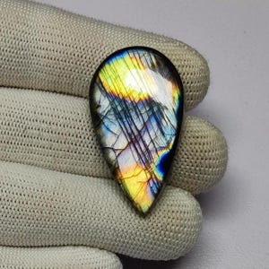 Briljant mooie cabochon van labradoriet | Hoge kwaliteit labradoriet flitsende cabochon edelsteen | Cabochon van regenboog labradoriet voor hanger