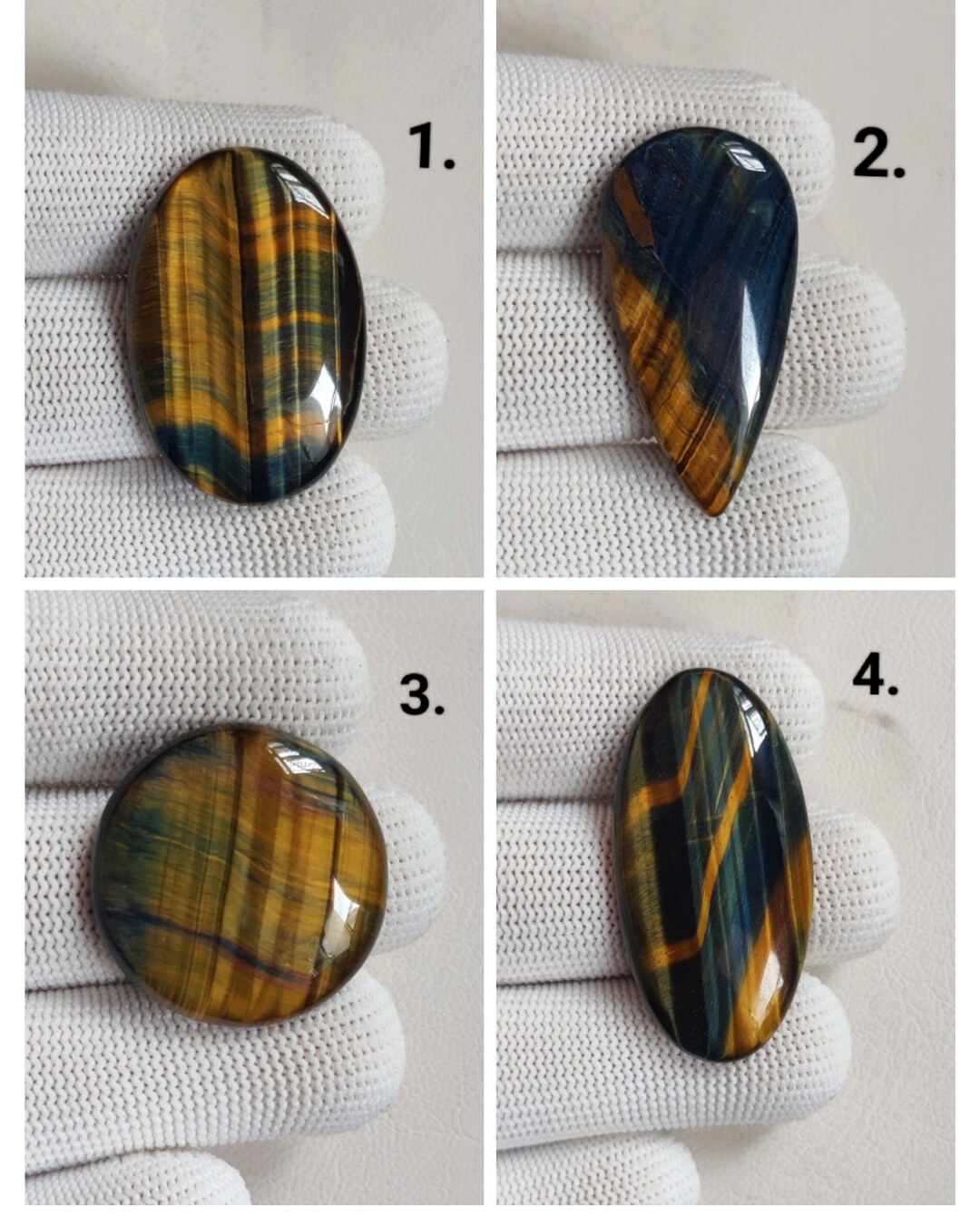 AAA Quality Tiger Eye Cabochon Natural Multi Tiger Gemstone Cabochon