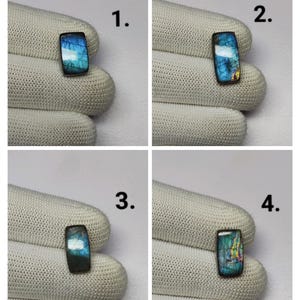Incroyable labradorite verte Labradorite | Cabochons de labradorite de forme rectangulaire | Mélange de pierres précieuses de labradorite | Cabs en labradorite faits main