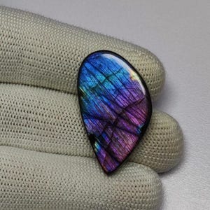 Cabochon sciolto di labradorite rara / Cabochon di labradorite di qualità AAA++ / Cabochon di labradorite arcobaleno di qualità / Labradorite per gioielli in argento