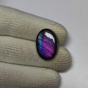 Einzigartige Feuer Labradorit Kleine Oval Cabochon | rosa- lila Feuer Labradorit Cabochon | Labradorit Edelstein Cabochon | Ring mit Labradorit