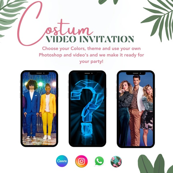 Custom Animated Video Invitation - Personalized and Magical