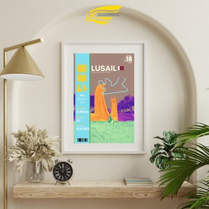 Qatar Grand Prix | Japanese Aesthetic Formula 1 Print| F1 circuit poster |Formula 1 Racing Track Poster| F1 racing| F1 gift racing