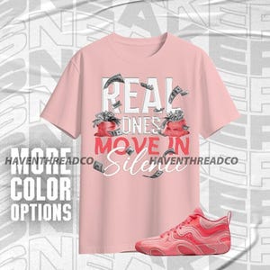 Tatum 3 In A Blender Move In Silence Money Red Pink Unisex T-Shirt, Hoodie, Sweatshirt To Match Sneaker, Bella Canvas Shirt