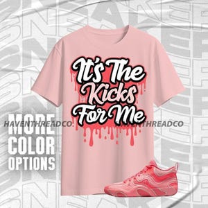 Tatum 3 In A Blender Its The Kicks Red Pink Unisex T-Shirt, Hoodie, Sweatshirt To Match Sneaker, Bella Canvas Shirt