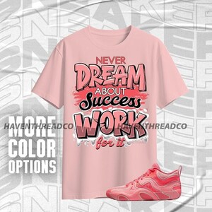 Tatum 3 In A Blender Work For Dream Red Pink Unisex T-Shirt, Hoodie, Sweatshirt To Match Sneaker, Bella Canvas Shirt