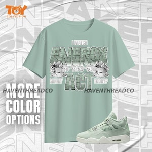 AJ 4 Seafoam Sail Match My Energy Toy mintwit unisex shirt Match-sneaker - speelgoedcollectie - Bella canvas shirt