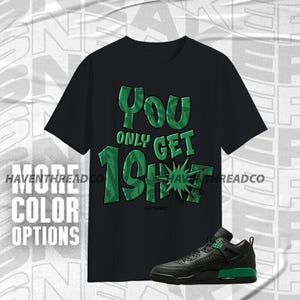 Spizike Pine Grün Schwarz Anthrazit One Shot Nur Natürliche Grün Schwarz Farbe Shirt Match Sneaker, Bella Canvas Shirt