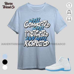 AJ 12 Melo WELL Blue Ice White Black Unisex T-Shirt, Hoodie, Sweatshirt To Match Sneaker, Bella Canvas Shirt