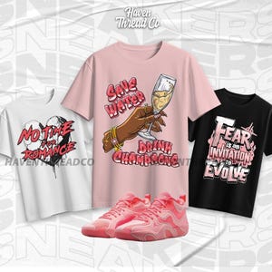 Tatum 3 In A Blender New Shirt Collection, Pink Color Shirt to match Sneaker, Gift for Sneakerhead, Jordan Matching Tee